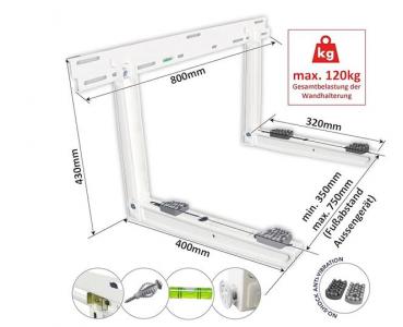 WANDKONSOLE-SET SG120 EVO bis 120kg